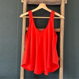 Lush Vibrant Red Tank Top Flowy Women’s Size XSmall
